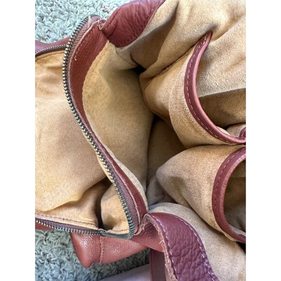 American Leather Co. Womens Brown Leather Shoulder Bag Detachable Straps - Picture 6 of 10